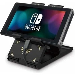 Hori - Support pliable officiel Nintendo Switch Playstand - The Legend of Zelda - Angle ajustable 3 positions - Charge en jeu - Noir