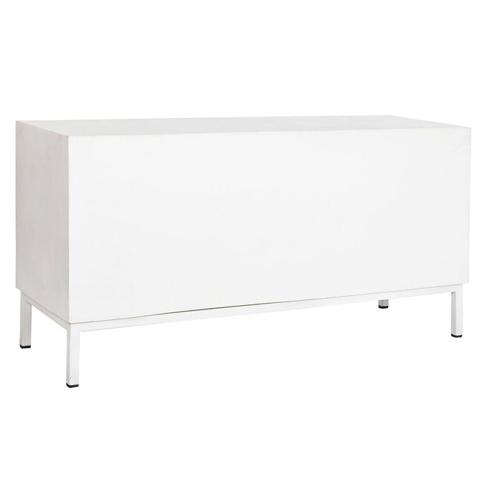 Meubles de télévision DKD Home Decor Doré Métal Blanc Bois de manguier 120 x 40 x 60 cm Meubles de télévision DKD Home Decor Doré Métal Blanc Bois de manguier 120 x 40 x 60 cm
