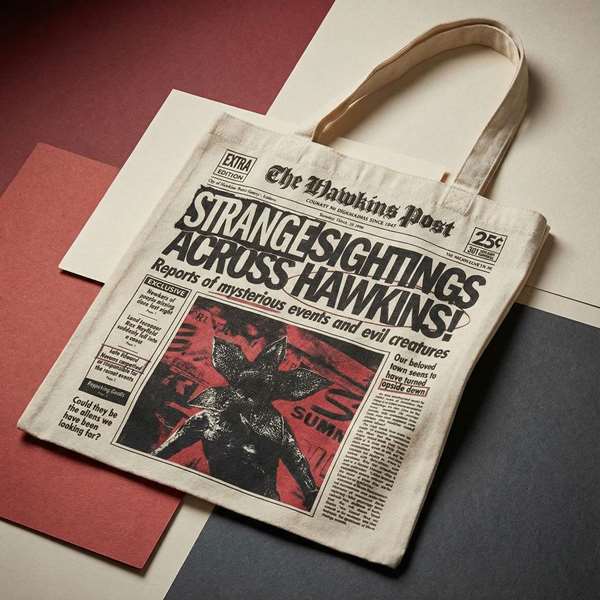 Cerdá Sacoche Shopping Stranger Things Rouge