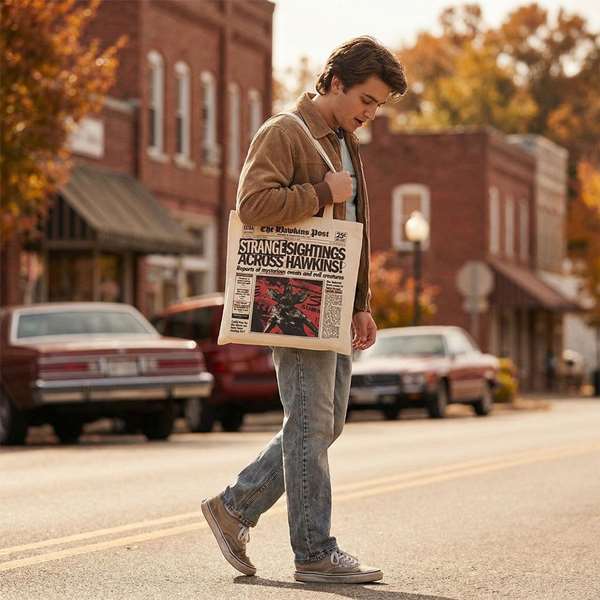Cerdá Sacoche Shopping Stranger Things Rouge