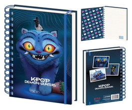 Pyramid International KPop Demon Hunters cahier à spirale A5 Wiro 3D Derpy Tiger