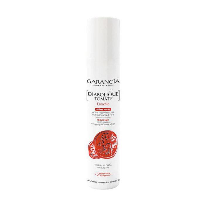 Garancia Diabolique Tomate Crème Riche, Crème pour le Visage Anti-Imperfections et Anti-Âge, Tube de 30 ml Garancia Diabolique Tomate Crème Riche, Crème pour le Visage Anti-Imperfections et Anti-Âge, Tube de 30 ml