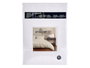 Giftdecor Set 3 Draps 150 cm Blanc Gris 100% Polyester (Set de 12)