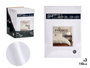 Giftdecor Set 3 Draps 150 cm Blanc Gris 100% Polyester (Set de 12)