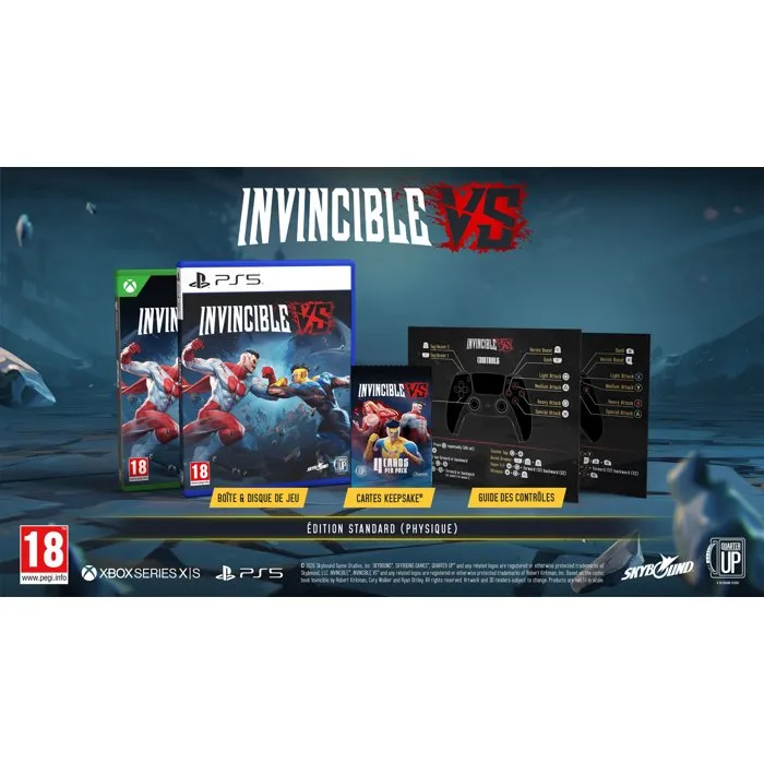Jeu PS5 Invincible VS - Combat Brutal d'après la Série Culte - Développé par Skybound, Édité par Just For Games