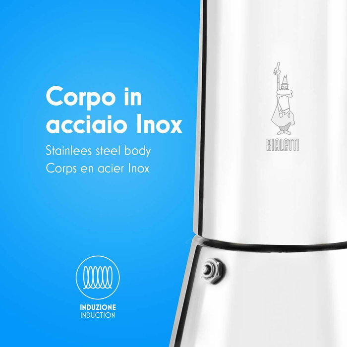 Cafetière Italienne Bialetti NEW VENUS Argenté Métal Acier inoxydable Cafetière Italienne Bialetti NEW VENUS Argenté Métal Acier inoxydable