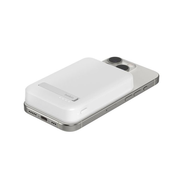 Belkin BoostCharge Pro Powerbank Magnétique 8000 mAh Qi2 15W Blanc BPD007BTWH