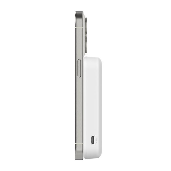 Belkin BoostCharge Pro Powerbank Magnétique 8000 mAh Qi2 15W Blanc BPD007BTWH