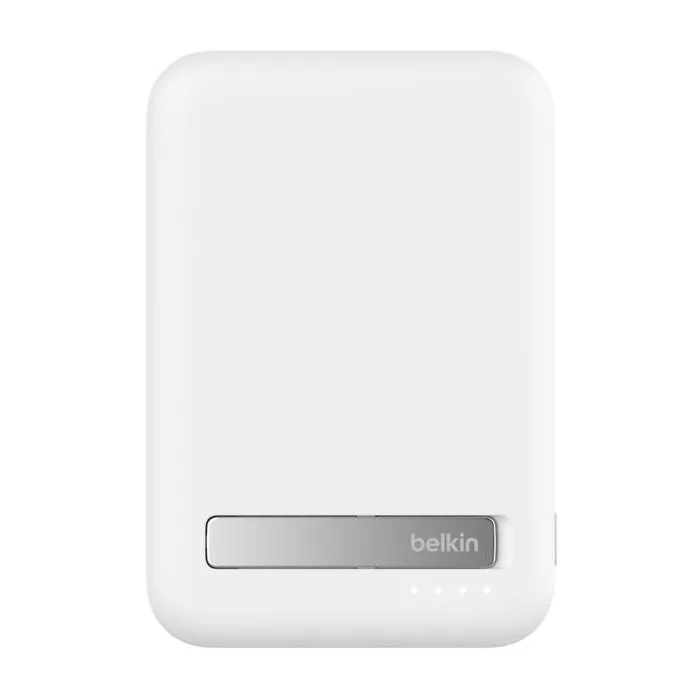 Belkin Batterie Externe Magnétique de Recharge Sans Fil pour iPhone, Blanc