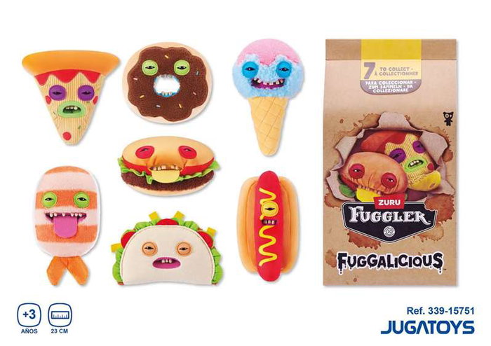 Zuru Peluche Fuggalicious, nourriture moche et amusante 23cm - Modèles surtidos