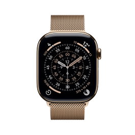 Apple Watch Series 11 GPS + Cellular 46mm Titane Doré Milanese Loop