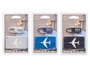 ARTE REGAL Set de cadenas et identifiants de valise assortis (3 couleurs)