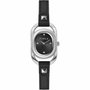 Furla WW00008001L1 - Montre analogique pour femme avec bracelet en cuir noir