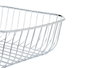 Kinvara Corbeille à Fruits Métal Carré Chromé Argent 30x9x30 cm (Set de 6)