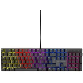 Nova Gaming Clavier Gamer Mécanique HERCULE, Switches pour Frappe Précise, Rétroéclairage LED RGB Personnalisable, Filaire, Confort de Jeu Optimal