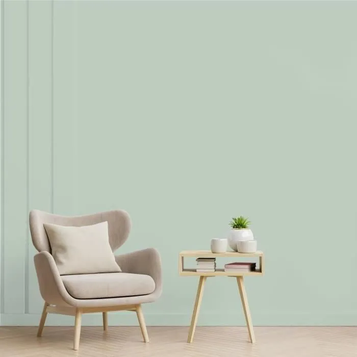 Ripolin - Peinture satinée ultra couvrante A+, vert Palatino - Pour murs, boiseries, radiateurs (cuisine, chambre, salon...)