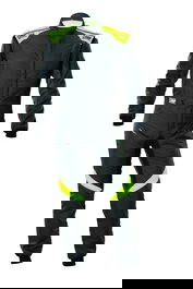 Omp Combinaison De Course First Evo My2025 Fia 8856-2018 OMPIA0-1874-A01-184-60 Anthracite Jaune Fluo Taille 60