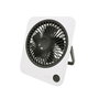 F-Air Ventilateur de Bureau Blanc Noir, Pliable et Rechargeable