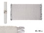 Giftdecor Tapis Artisanal Gris Clair 80 x 140 cm, 65% Polyester 35% Coton (Set de 6)