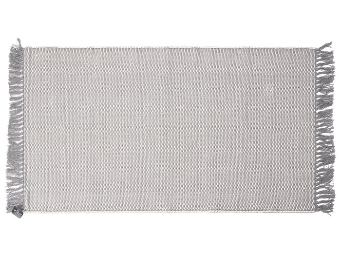 Giftdecor Tapis Artisanal Gris Clair 80 x 140 cm, 65% Polyester 35% Coton (Set de 6)