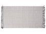 Giftdecor Tapis Artisanal Gris Clair 80 x 140 cm, 65% Polyester 35% Coton (Set de 6)