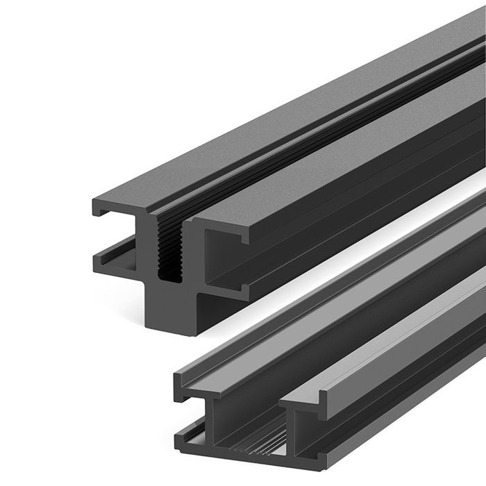 TERNO Profil Japonais Horizontal Fine 1000 mm Noir Brossé et Blanc / Finition Blanche TERNO Profil Japonais Horizontal Fine 1000 mm Noir Brossé et Blanc / Finition Blanche