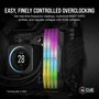 Corsair Vengeance RGB DDR5 RAM 32GB (2x16GB) 6000MHz CL36 Compatible AMD Expo iCUE Gris CMH32GX5M2E6000Z36