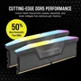 Corsair Vengeance RGB DDR5 RAM 32GB (2x16GB) 6000MHz CL36 Compatible AMD Expo iCUE Gris CMH32GX5M2E6000Z36