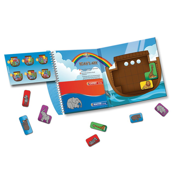 Smart Games - Jeu de réflexion Noah's Ark SGT240, puzzle 2D avec 48 défis, pour enfants à partir de 5 ans