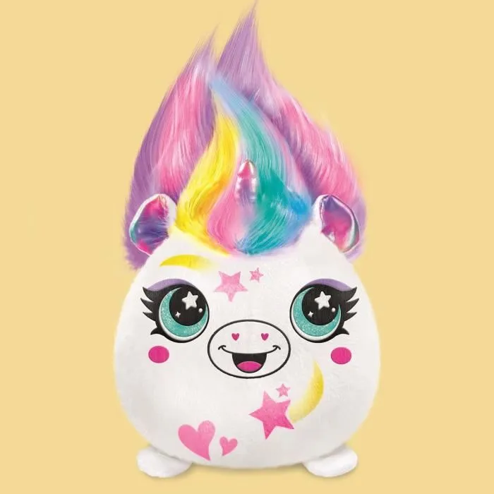 Canal Toys Airbrush Plush AIR-040 - Peluche Squishy Hair'iffic à coiffer et décorer avec spray électronique, feutres et pochoirs - Jeu créatif réutilisable Canal Toys Airbrush Plush AIR-040 - Peluche Squishy Hair'iffic à coiffer et décorer avec spray électronique, feutres et pochoirs - Jeu créatif réutilisable