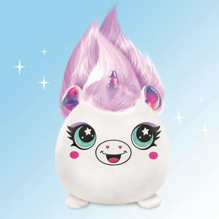 Canal Toys Airbrush Plush AIR-040 - Peluche Squishy Hair'iffic à coiffer et décorer avec spray électronique, feutres et pochoirs - Jeu créatif réutilisable Canal Toys Airbrush Plush AIR-040 - Peluche Squishy Hair'iffic à coiffer et décorer avec spray électronique, feutres et pochoirs - Jeu créatif réutilisable