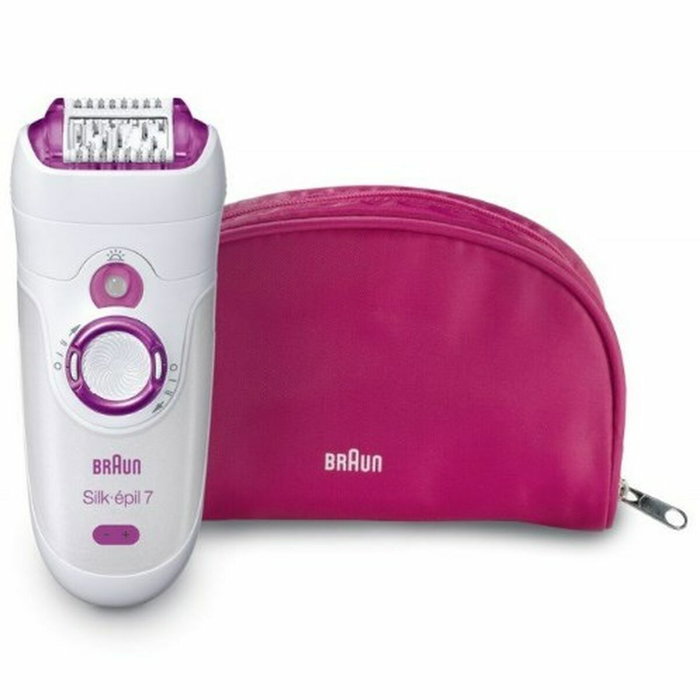 Braun Silk-épil 7 SE 7-000 Épilateur électrique sans fil - Blanc / Rose