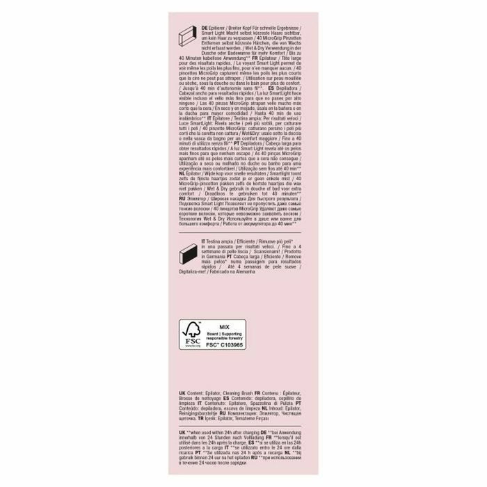 Braun Silk-épil 7 SE 7-000 Épilateur électrique sans fil - Blanc / Rose