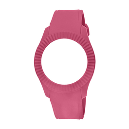 Watxandco Bracelet de montre en silicone rose 43mm