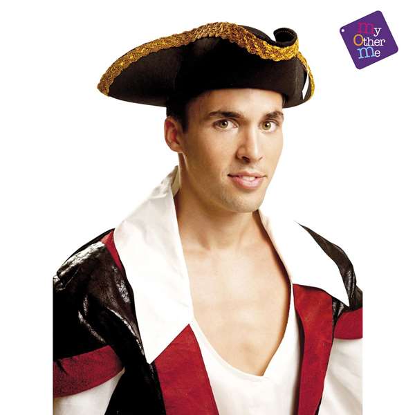 My Other Me - Sombrero de pirate de luxe 57 cm - Déguisement multicolor - Produit multilingue (à partir de 3 ans)