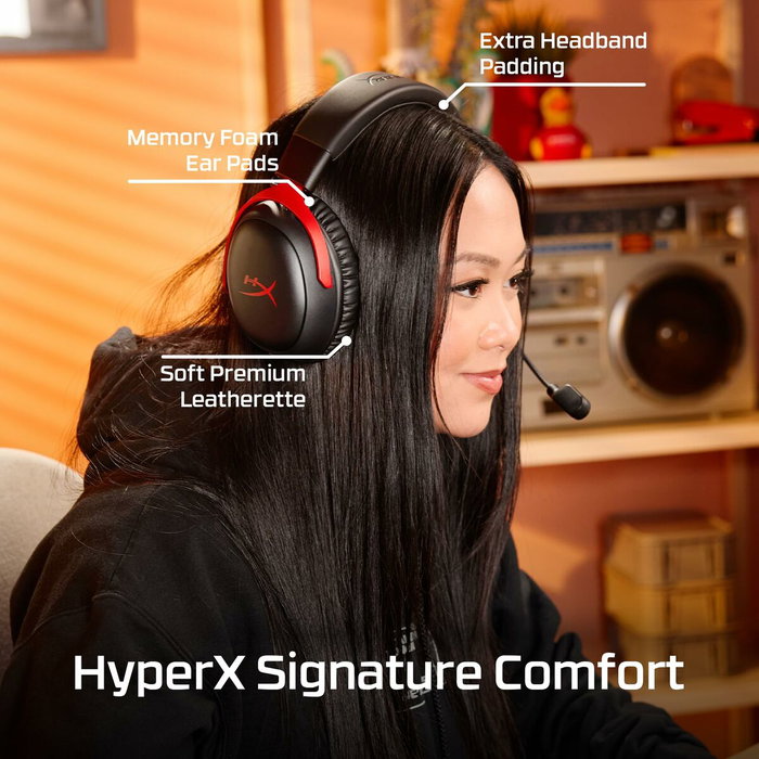 HyperX Cloud III S Wireless - Casque Gamer Sans Fil Noir et Rouge - PC et Console HyperX Cloud III S Wireless - Casque Gamer Sans Fil Noir et Rouge - PC et Console