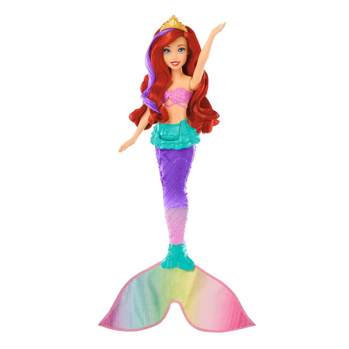 Mattel Disney Princess Ariel La Petite Sirène - Poupée Sirène Changeante de Couleur qui Nage, HPD43, Pour Enfants 3 Ans et Plus