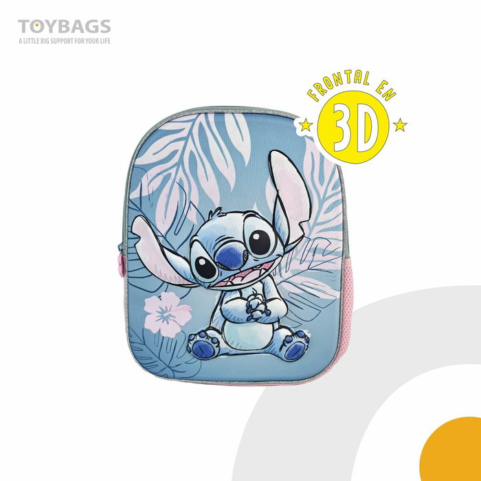Toybags Sac à dos préscolaire 3D Stitch Rose