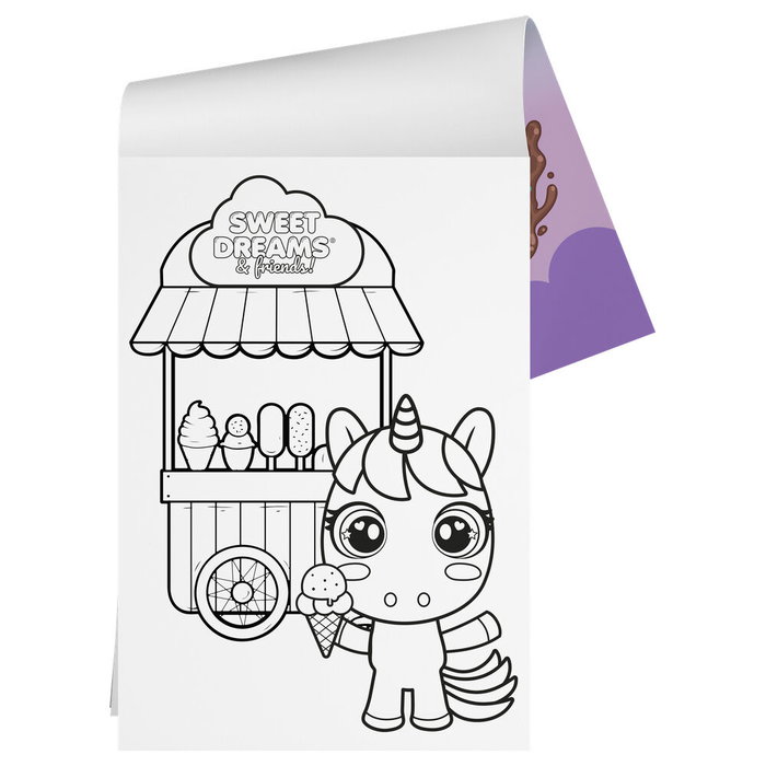 SWEET DREAMS Malette d'activités avec autocollants Sweet Dreams & Friends - Dimensions: 30 x 21.5 x 4 cm