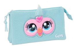 Safta - Portatout triple Furby - Taille : 22x12x3 cm - À partir de 36 mois