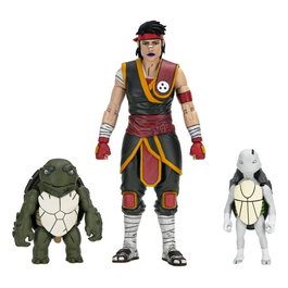 NECA Teenage Mutant Ninja Turtles: The Last Ronin Handyman Ultimate Casey Marie avec Baby Odyn & Uno