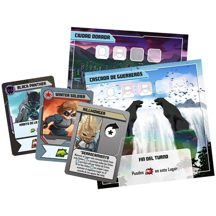 Asmodee Jeu de société Marvel United : L'Ascension de Black Panther Extension – 1-4 joueurs – Dès 10 ans – Version française