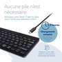 R-Go Tools Clavier ergonomique R-Go Compact Break - Clavier compact Bluetooth avec logiciel de pause, Layout QWERTY (Espagnol), Noir