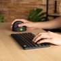 R-Go Tools Clavier ergonomique R-Go Compact Break - Clavier compact Bluetooth avec logiciel de pause, Layout QWERTY (Espagnol), Noir