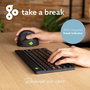 R-Go Tools Clavier ergonomique R-Go Compact Break - Clavier compact Bluetooth avec logiciel de pause, Layout QWERTY (Espagnol), Noir