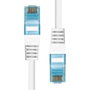ProXtend Câble Ethernet CAT6A U/UTP 7 m Blanc LSZH en Cuivre Pur 24 AWG avec Connecteur 50"U Doré et PoE+