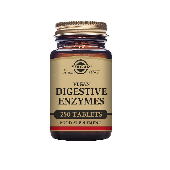 SOLGAR Vegan Enzimas Digestivas 250 comprimés à mâcher