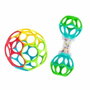 Bright Starts Coffret cadeau de naissance O'Ball avec hochet et balle classique multicolore