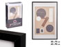 GIFTDECOR Cadre photo mural en bois noir avec passe-partout 50x70cm