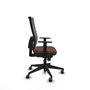 PIQUERAS Y CRESPO Chaise de bureau Horna, Marron foncé et gris, mécanisme synchrone